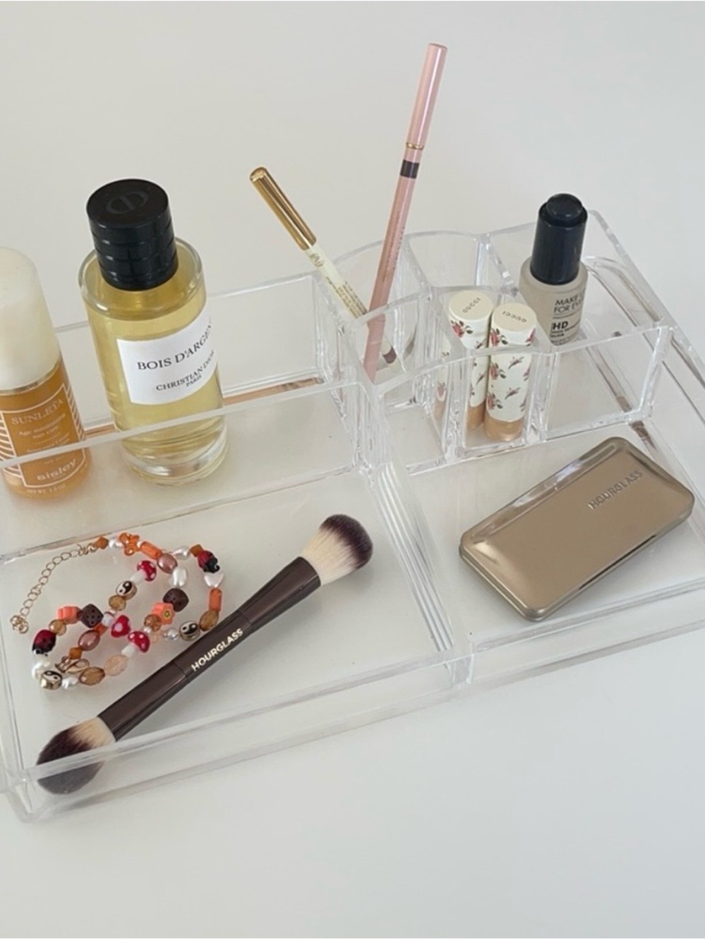 Clear Acrylic Makeup Organizer Transparent Cosmetic & Jewelry Storage